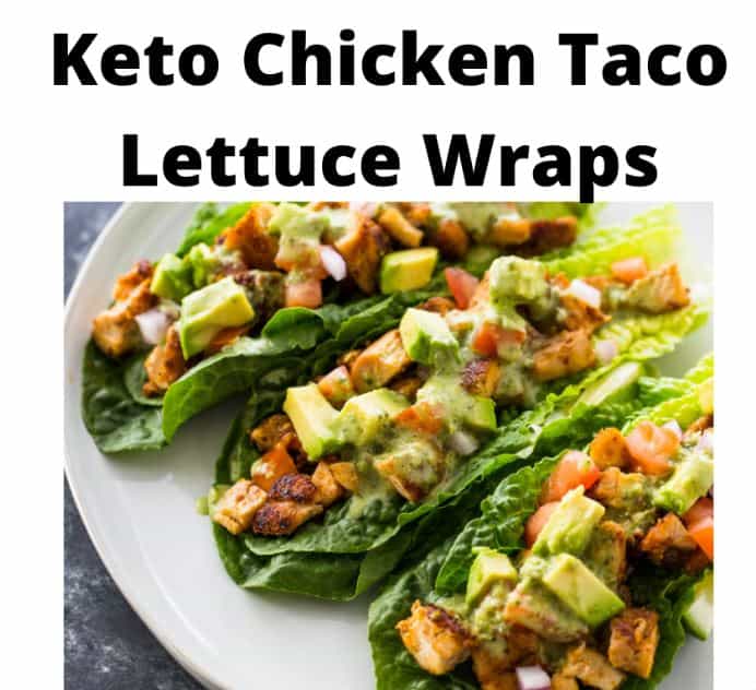 Keto Chicken Taco Lettuce Wraps