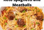 Keto spaghetti and meatballs