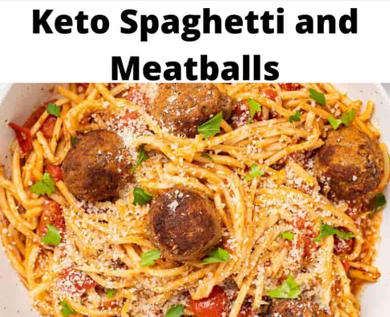 Keto spaghetti and meatballs
