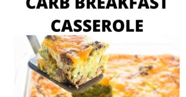 Healthy Keto Low Carb Breakfast Casserole