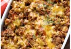 Keto Cheeseburger Casserole