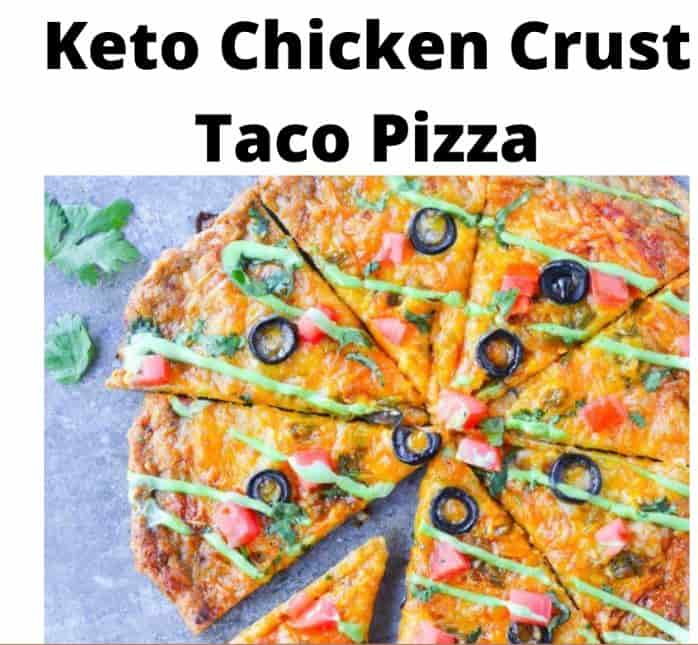 Keto Chicken Crust Taco Pizza