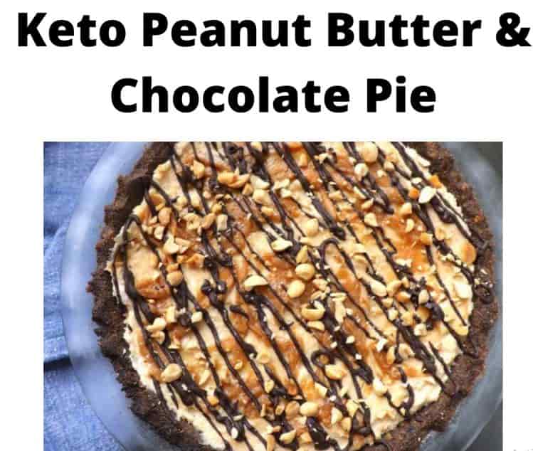 Keto Peanut Butter & Chocolate Pie