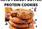 Keto Peanut Butter Protein Cookies