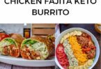 Chicken Fajita Keto Burrito