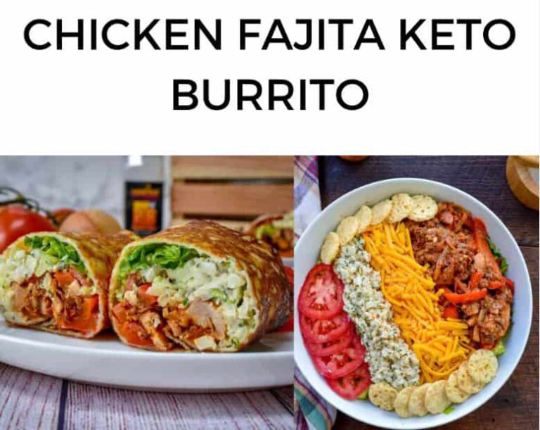 CHICKEN FAJITA KETO BURRITO Keto Recipes