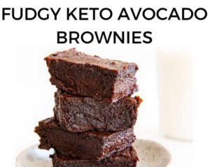 FUDGY KETO AVOCADO BROWNIES - Keto Recipes