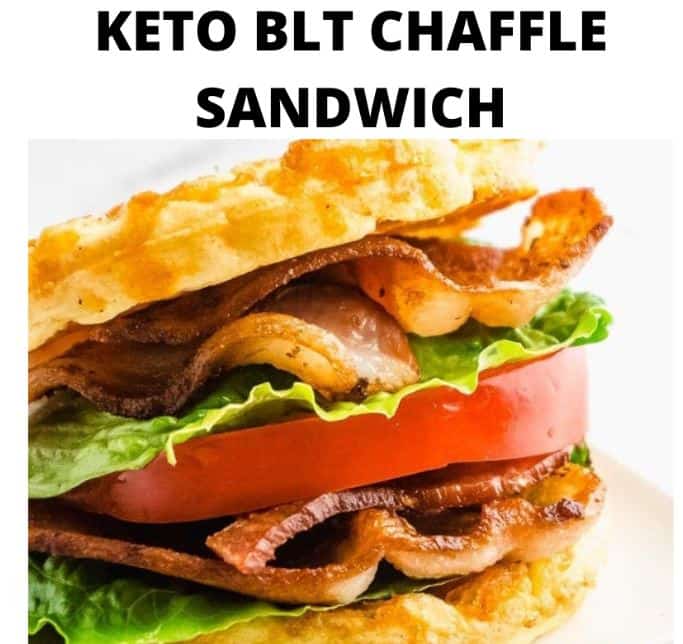 Keto BLT Chaffle Sandwich