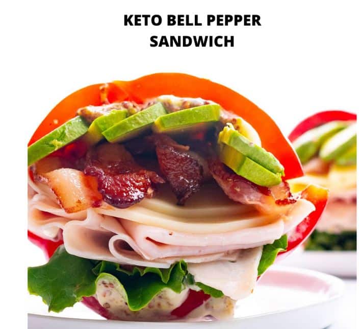 Keto Bell Pepper Sandwich