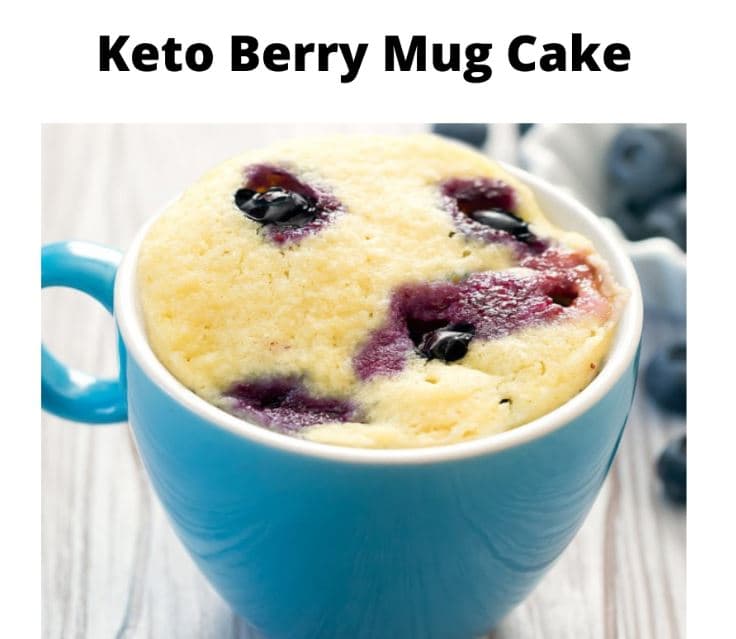 Keto Berry Mug Cake