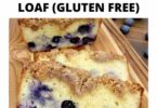 Keto Blueberry Crumb Loaf (Gluten Free)