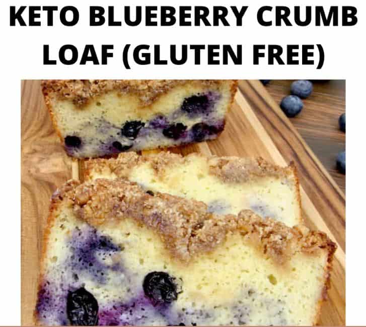 Keto Blueberry Crumb Loaf (Gluten Free)