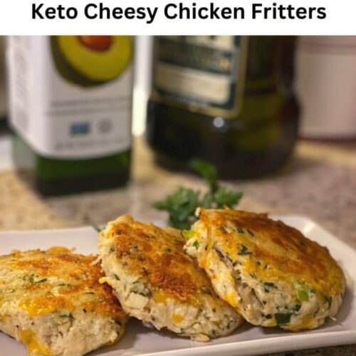 Keto Cheesy Chicken Fritters