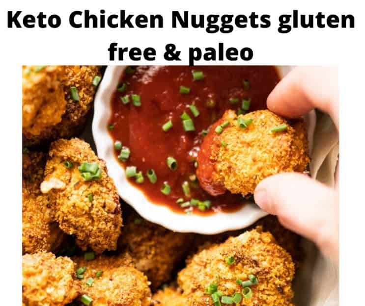 Keto Chicken Nuggets gluten free & paleo