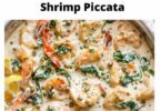 Keto Creamy Garlic Butter Shrimp Piccata