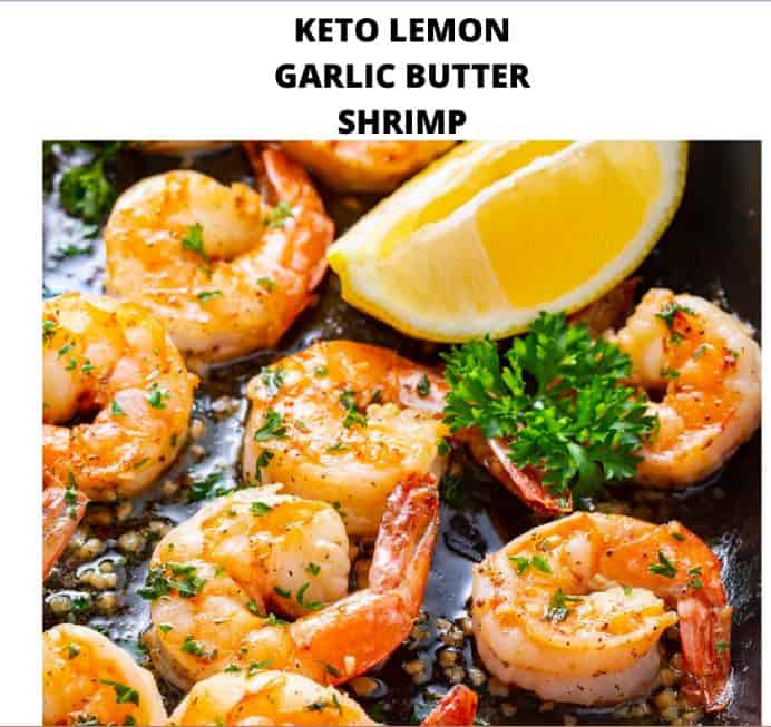 Keto Lemon Garlic Butter Shrimp
