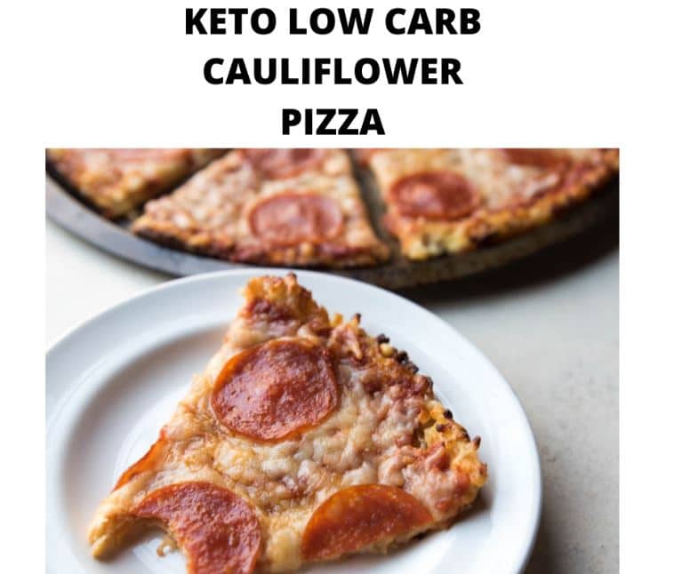 Keto Low Carb Cauliflower Pizza