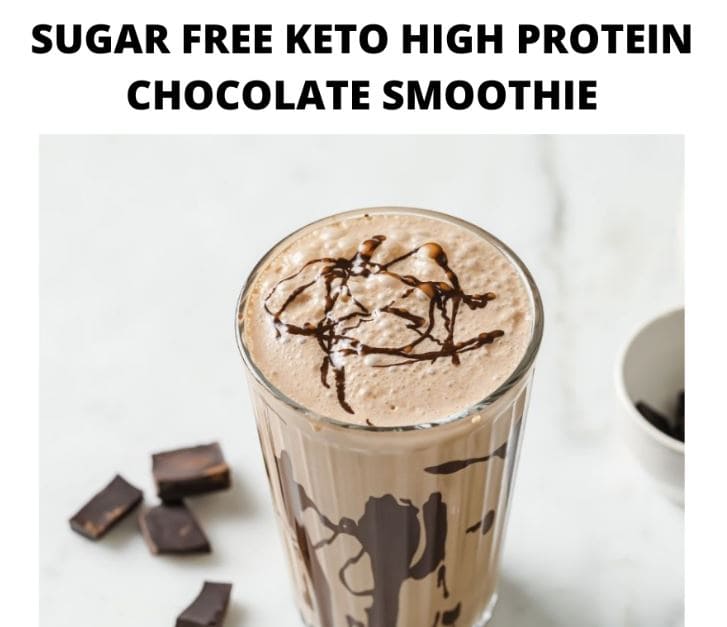 SugarFree Keto High Protein Chocolate Smoothie
