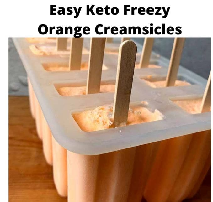 Easy Keto Orange Freezy Creamsicles