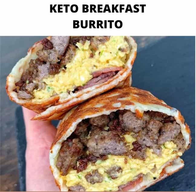 Keto Breakfast Burrito