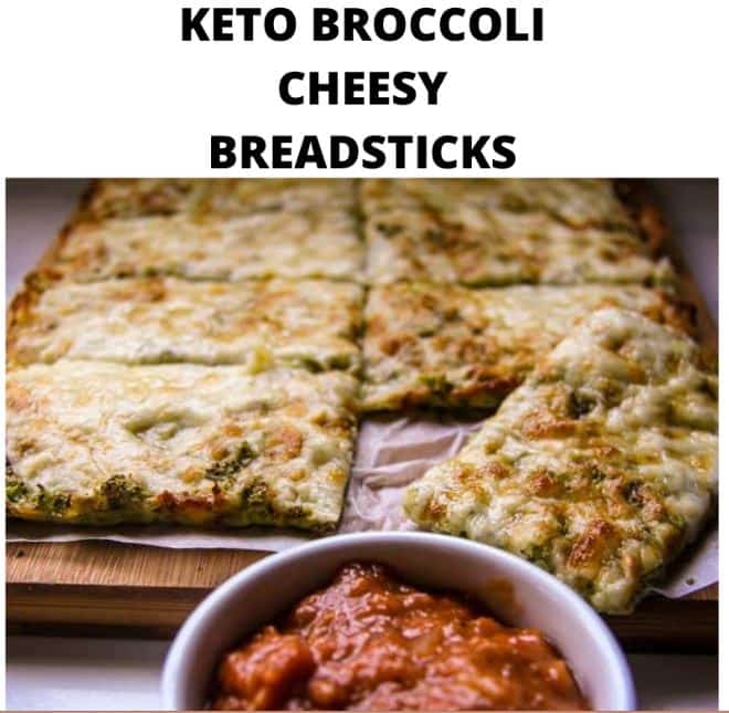 Keto Broccoli Cheesy Breadsticks