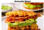 Keto Chaffle BLT Sandwich with Avocado Mayo