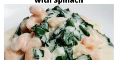 Keto Creamy Shrimp Alfredo With Spinach