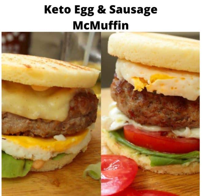 Keto Egg & Sausage McMuffin