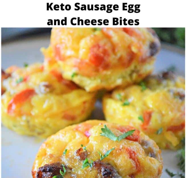 Keto Sausage Egg and Cheese Bites