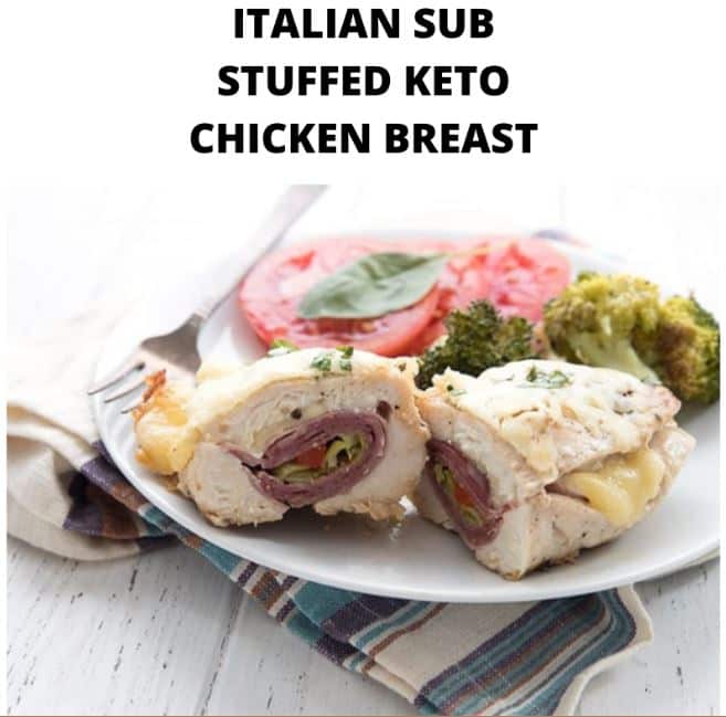 Italian Sub Stuffed Keto Chicken Breast