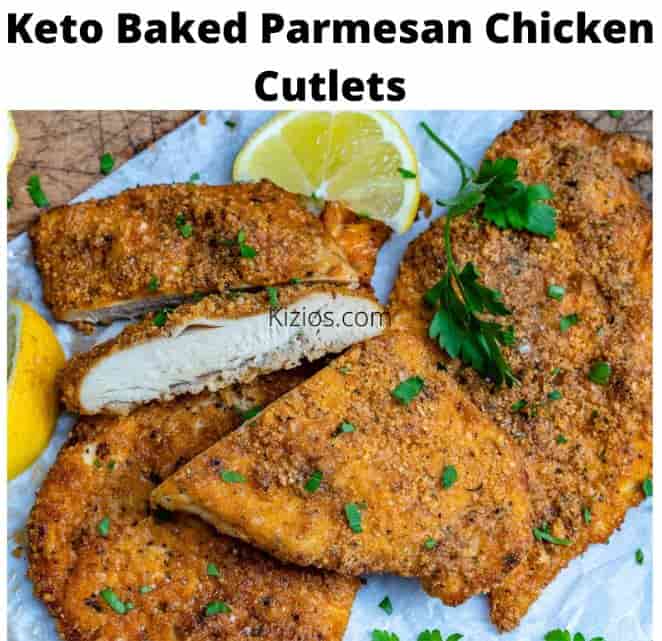 Keto Baked Parmesan Chicken Cutlets