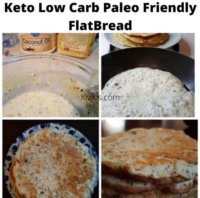 Keto Low Carb Paleo Friendly Flatbread