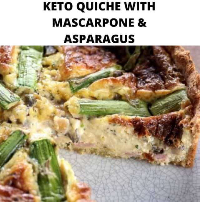 Keto Quiche With Mascarpone & Asparagus
