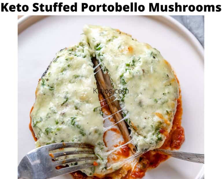 Keto Stuffed Portobello Mushrooms