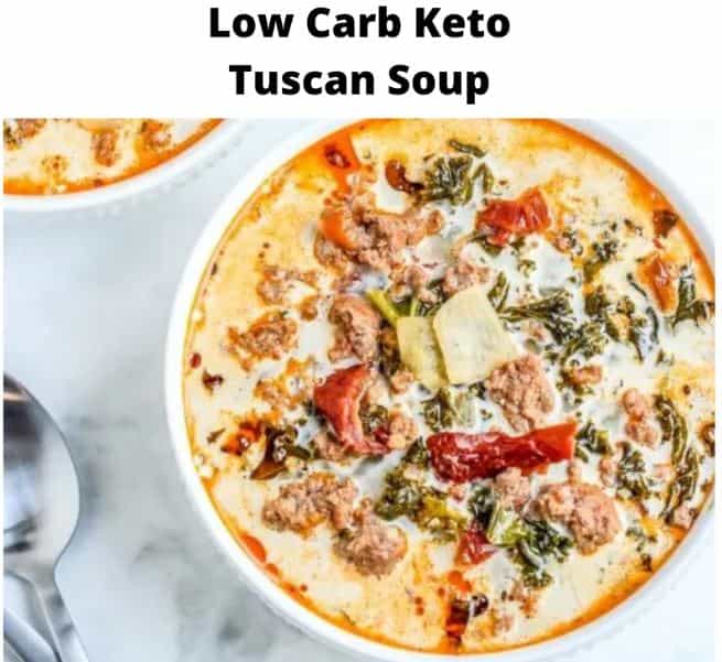 Low Carb Keto Tuscan Soup