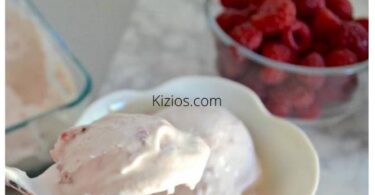 Raspberry Cheesecake Keto Ice Cream