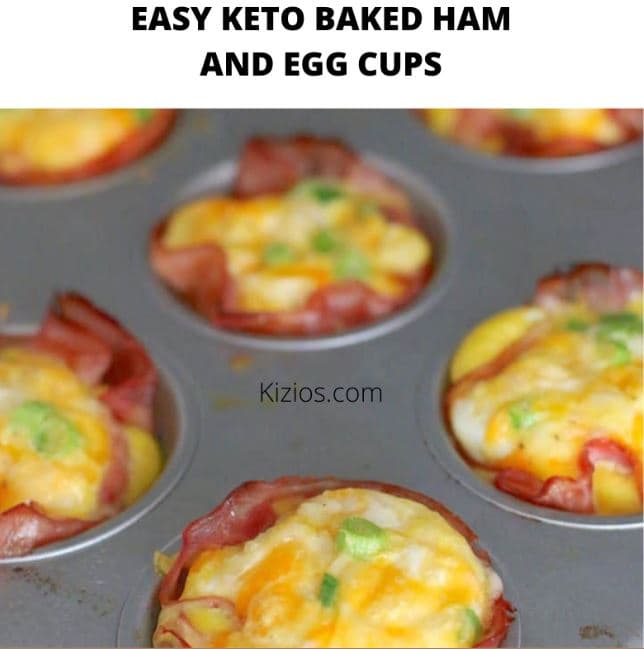 Easy Keto Baked Ham & Eggs