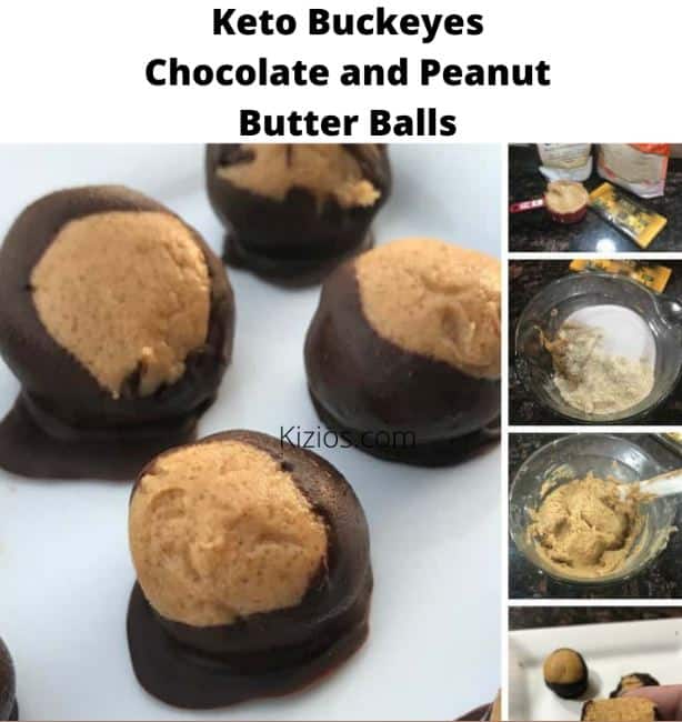 Keto Buckeyes Chocolate and Peanut Butter Balls