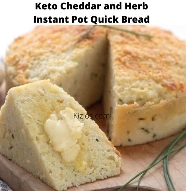Keto Cheddar and Hreb Instant Pot Quick Bread