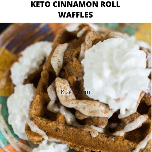 Keto Cinnamon Roll Waffles