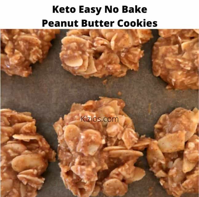 Keto Easy No Bake Peanut Butter Cookies