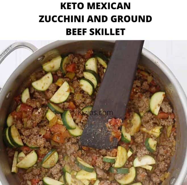 Keto Mexican Zucchini And Ground Beef Skillet
