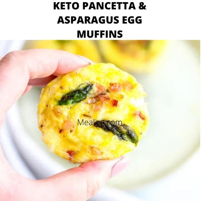Keto Pancetta And Asparagus Egg Muffins