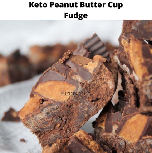 Keto Peanut Butter Cup Fudge