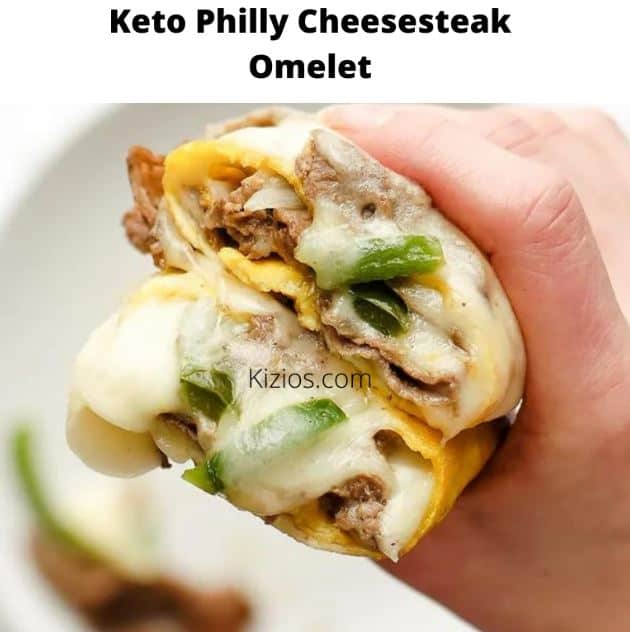 Keto Philly Cheesesteak Omelet