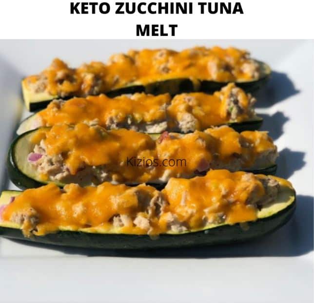 Keto Zucchini Tuna Melt