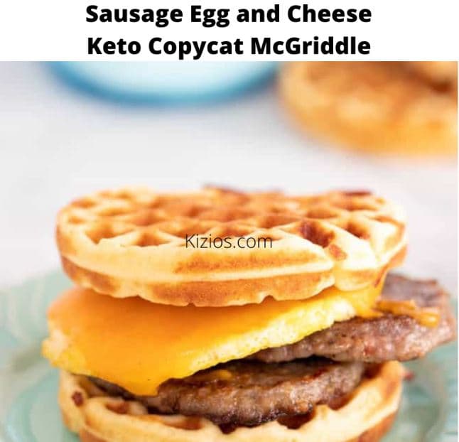 Sausage Egg And Cheese Keto Copycat McGriddle