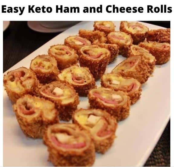 Easy Keto Ham And Cheese Rolls