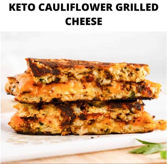 Keto Cauliflower Grilled Cheese