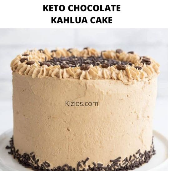 Keto Chocolate Kahula Cake